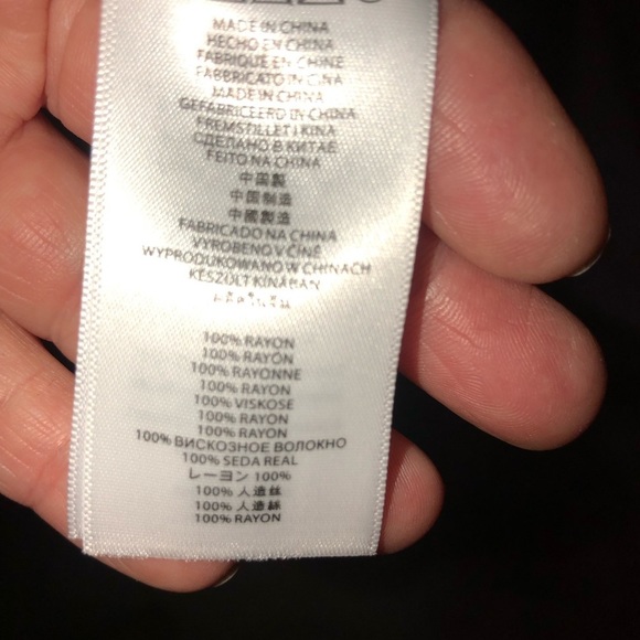 Micheal Kors size medium orange & white geometric maxi dress chain straps - Picture 7 of 12